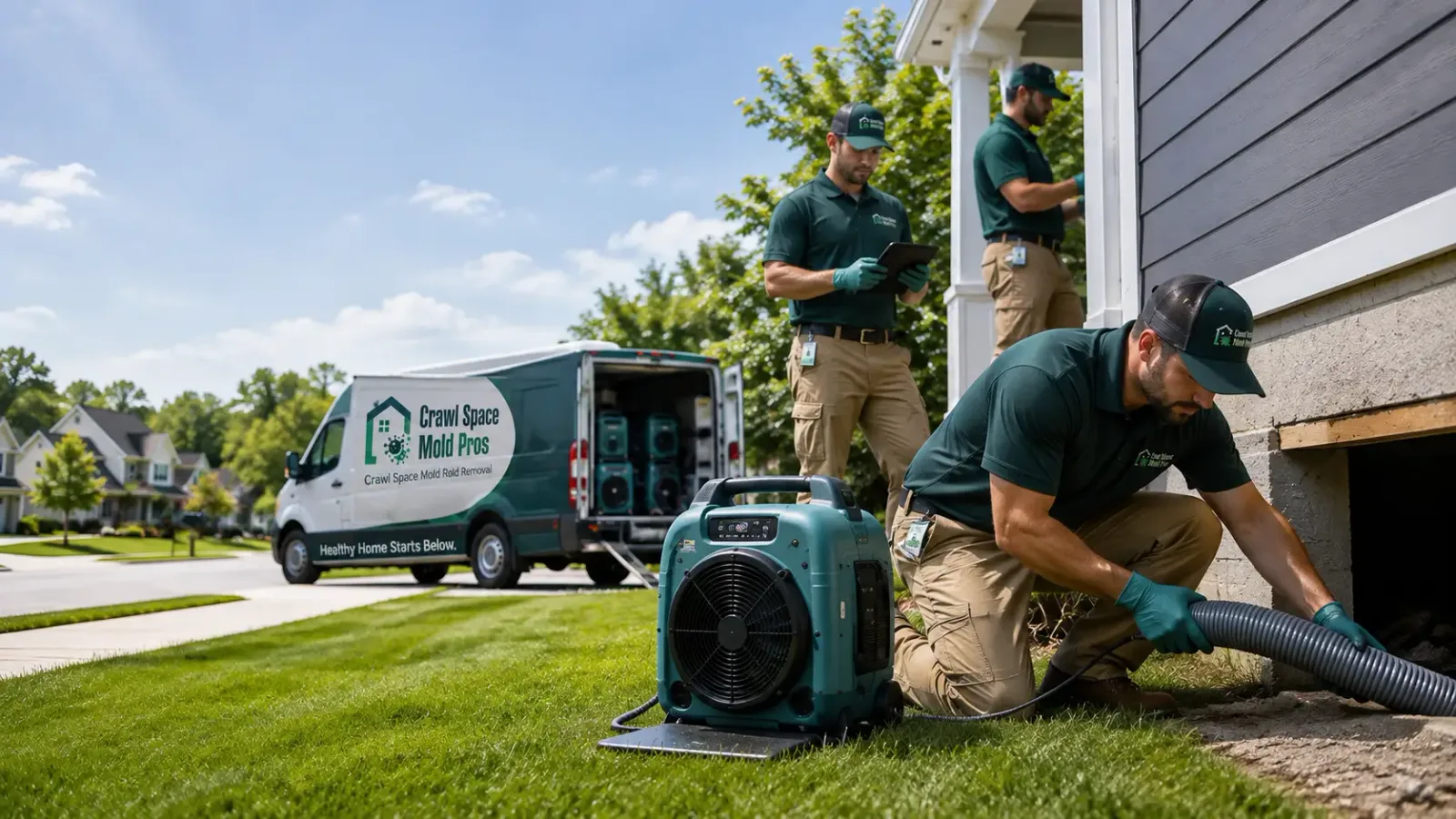 Crawl Space Mold Removal in New Galilee, PA